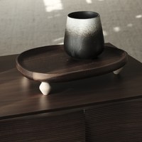 bjerg 山形不規則木頭托盤